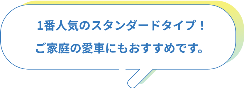 1番人気のスタンダードタイプ！ご家庭の愛車にもおすすめです。